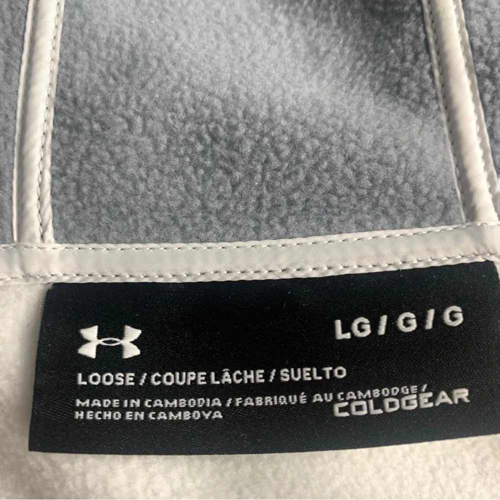 UNDER ARMOUR‎ White ColdGear Full-Zip Hoodie – Size M